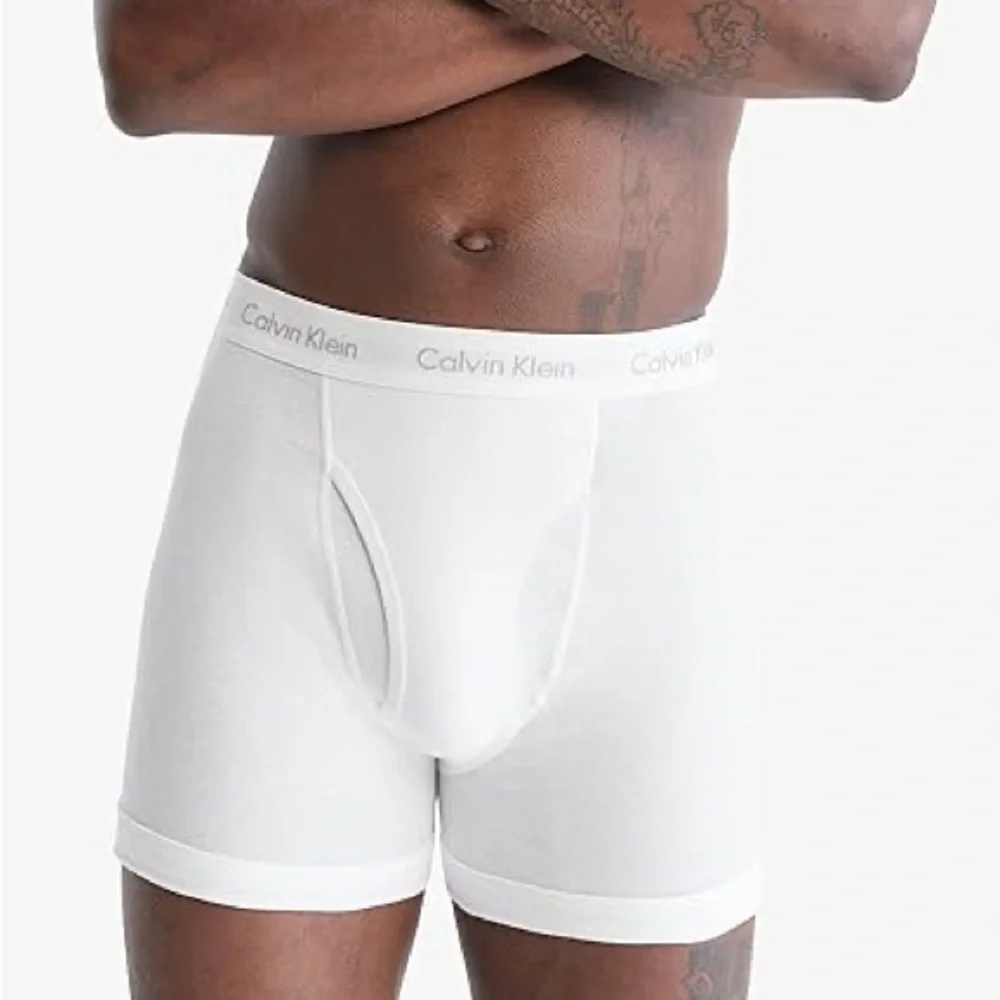 Calvin Klein Men's Cotton Classics 7-Pack Boxer Brief Large White